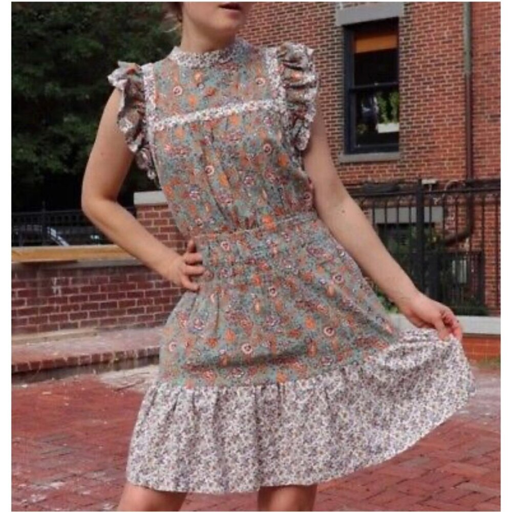 Universal Thread Dress Prarie Boho~Cotton Dress Size M